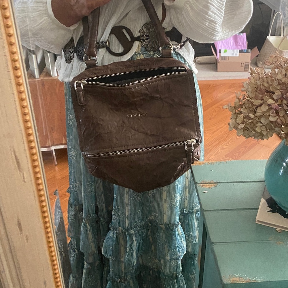 Givenchy Brown Leather Crossbody Bag